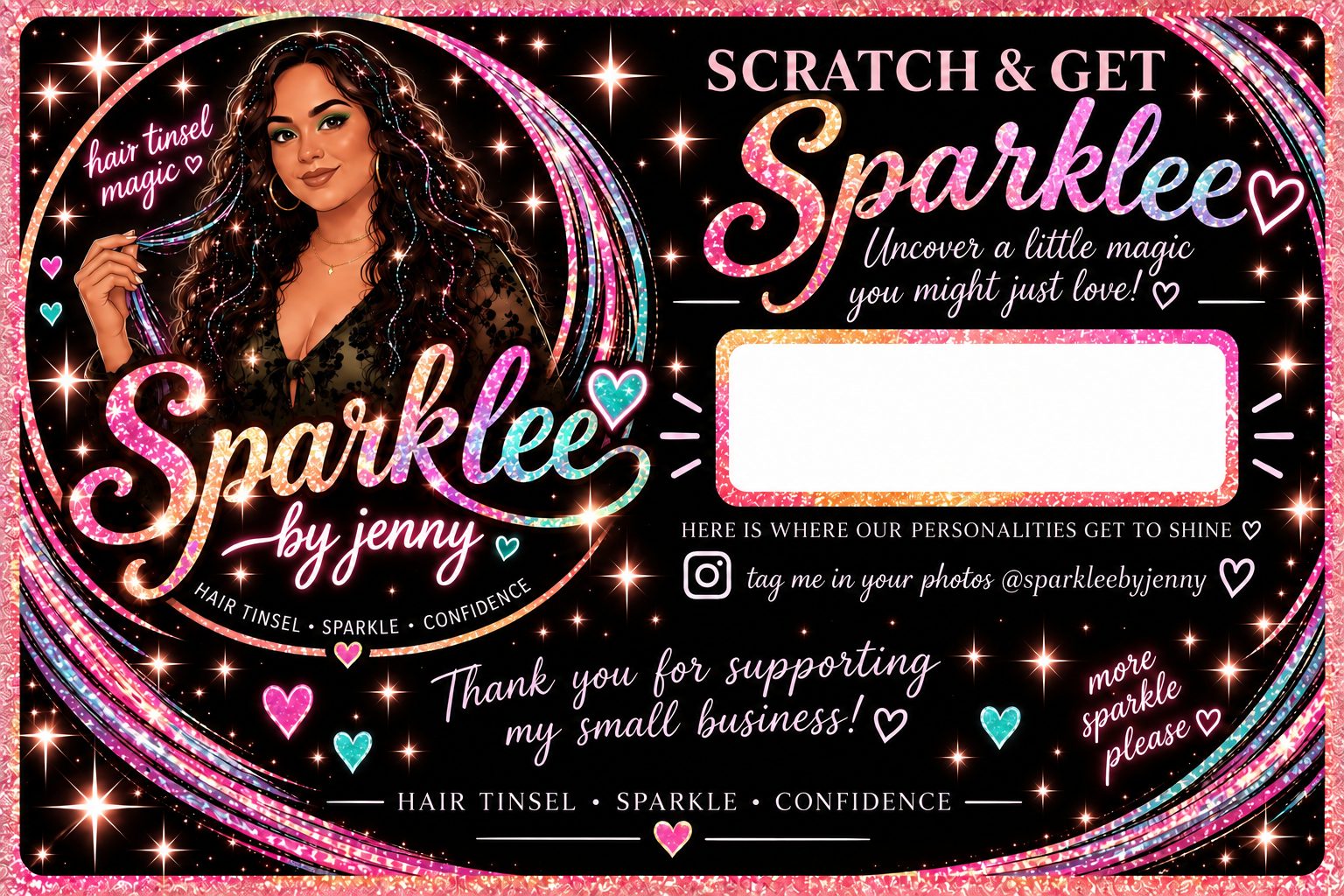 Sparklee by Jenny Scratch and Get card